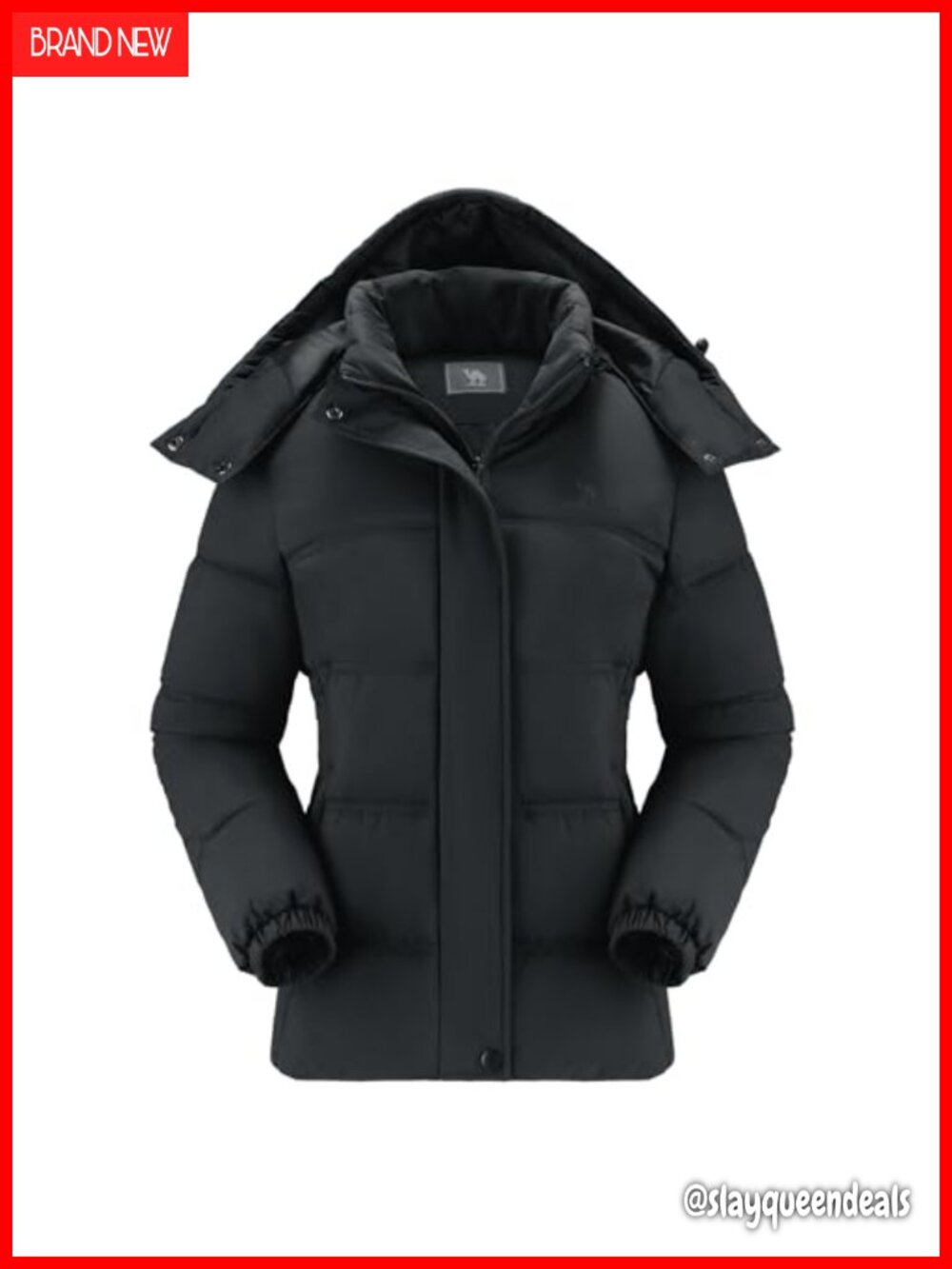 Women's Waterproof Puffer Jacket Winter Warm Hooded Down Jacket Outerwear with
